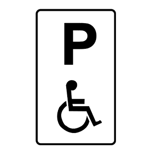Disabled persons parking bay