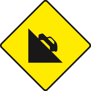Steep descent ahead
