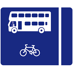 With flow bus lane on left