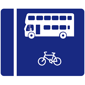 With flow bus lane on right