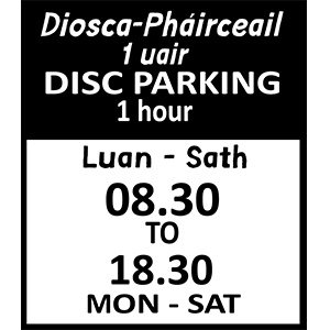 Disc parking plate