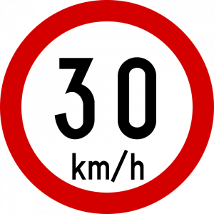Max speed limit 30kmh