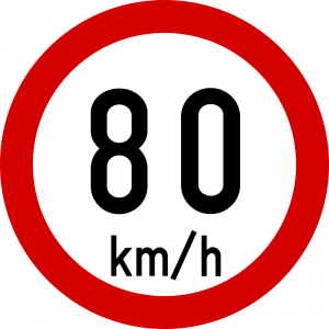 Max speed limit 80kmh