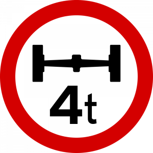 Maximum axle weight