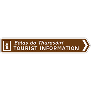 Sign to approved tourist information points