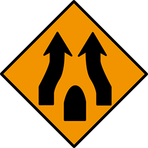 End of obstruction between lanes