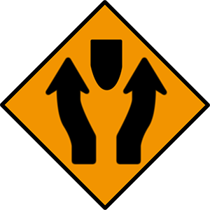 Obstruction between lanes