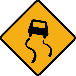 Slippery road