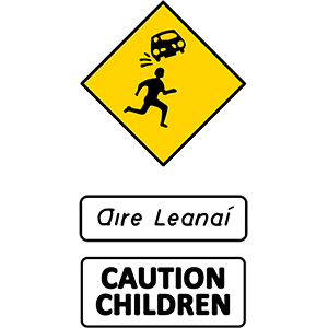 Children crossing ahead (in residential areas)